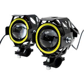 Resim Motosiklet Led Sis Farı Mercekli 2 Adet Uzun Kısalı 
