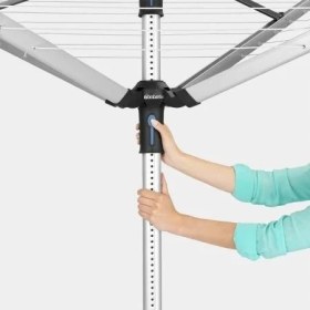 Resim Brabantia Metallıc Grey Lıftomatıc 4 Kollu Döner Çamaşır Kurutma Askısı 60 M 