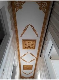 Resim Altın Kare Saray Tavan 60cm*60cm kahverengi 