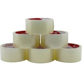Resim Dafs Koli Bandı Şeffaf Paketleme Bant - 45 mm x 100 mt 10 Adet 