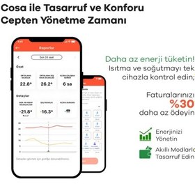 Resim Cosa V5 Akıllı Oda Termostotı Kablolu Kombi Ve Klima Kontrolü - Beyaz 