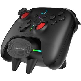 Resim Rampage Hydra Pro Bt + 2.4 Ghz Şarj İstasyonlu Pc Gamepad Rgb Joypad Oyun Kolu Siyah 