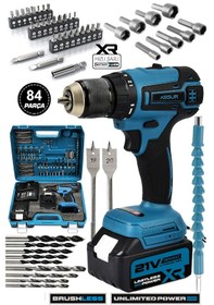 Resim Assur ASR045 21V 2.0Ah Şarjlı Matkap Vidalama Mavi 