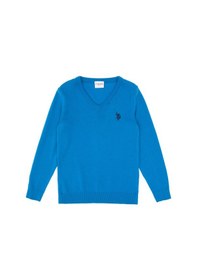 Resim U.s. Polo Assn. Erkek Çocuk Kobalt Kazak /triko 50315611-vr077 Kobalt 
