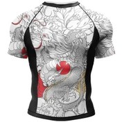 Resim Snapbuy Mma Rashguard Brezilya Jiu-jitsu Yüksek Esneklik 3d Baskılı Erkek Tişört Savaş Sporları Nefes Alabilirordu Yeşil Ordu Yeşil 