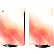 Resim Kt Grup Turuncu-Beyaz Solid Playstation 5 Dijital versiyon Sticker Kaplama Seti 