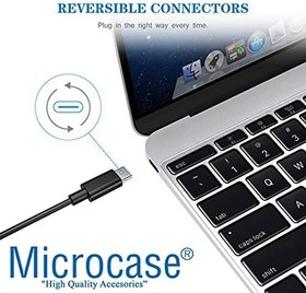 Resim Microcase Type-C USB Şarj ve Data Kablosu - 1 Metre Siyah 
