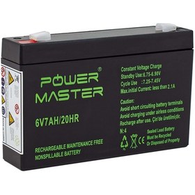 Resim Powermaster 7823 6 Volt 7 Amper Kuru Akü (150 X 50 X 94 Mm) 