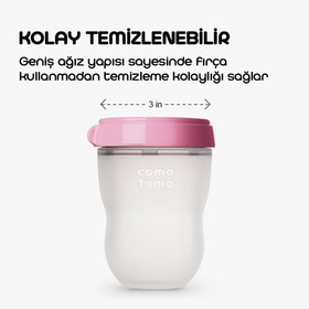 Resim Comotomo Silikon Biberon 250ml Orta Akışlı (3-6 Ay) - Yeşil 