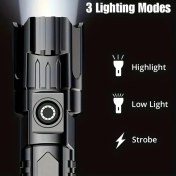 Resim Trendooze Turcoshop11 Anyıce Led Zoom Fener - 1200mah, 3 Işık Modu, Kamp Kullanımı İçin 