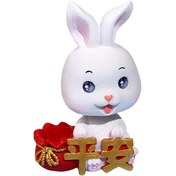 Resim Homyl Tavşan Figürü Oyuncak Bebek Araba Pano Stil-a 