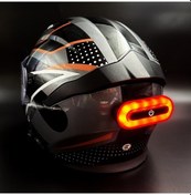 Resim Motosiklet Ve Bisiklet Kask Çanta Vb Uyumlu Led Çakar Gece Görüş Usb'li Led 