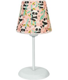 Resim Şenay Aydınlatma Çocuk Odası Konik Kumaş Abajur-Pembe Panda Diğer 