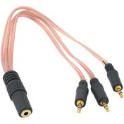 Resim 1X 3.5 Mm Stereo Dişi - 3X Stereo Erkek 5+1 Kablosu 