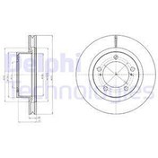 Resim On Fren Disk Aynasi Toyota Land Cruiser 4.5D 4D 07-> DELPHI