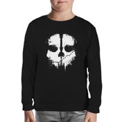 Resim Call of Duty - Skull Siyah Çocuk Sweatshirt 