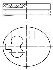 Resim Mahle 0098800 Piston Segman Std 94.4 Mm ( Peugeot : Boxer 2.8d / Fiat : Ducato 2.8d 00988n0 (wa883391) 