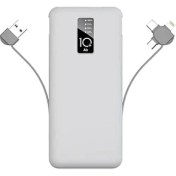 Resim noktaks Samsung Galaxy Note 3 uyumlu Hızlı Şarj Led Göstergeli Powerbank 10000mAh - PW-05 