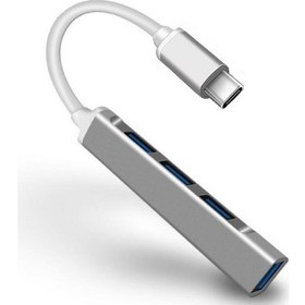 Resim Macbook Uyumlu Type-C To 4* USB 3.0 Splitter 5 Gbps Çevirici Hub Adaptör 