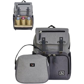 Resim Stylo Working Mothers Bag Bebek Bakım Sırt Çantası Füme 