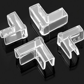 Resim 4 adet Yumuşak PVC Şeffaf Anti-çarpışma Balık Tankı Köşe Koruyucuları - Yapışmaz Koruyucu Kapaklar, Sürekli ve Kolay Kurulum, Küçükten Büyük Tanklara İdeal, Akvaryum Aksesuarları 