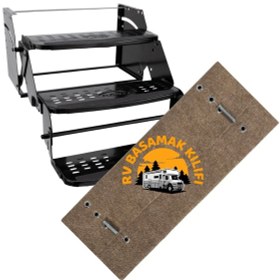 Resim Beylini Dayanıklı Karavan Basamak Koruyucu Halı Deve Tüyü 58x50 