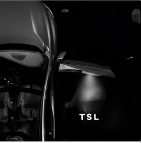 Resim Meridiangoods Tesla Model 3 Y X S Highland Kapış Projektör Işık Yazılı Logo Aydınlatma 