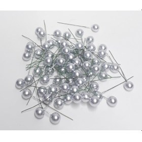 Resim Pike Cici Top Gümüş Renk 1 cm 25 Adet 