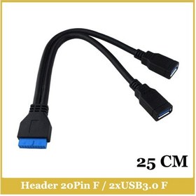Resim Ti-Mesh Header 20Pin F / 2Xusb3.0 A F - 25Cm 
