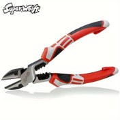 Resim 15.24 Cm Tel Kesiciler, Tel Striptizci Krimper Ile Çok Fonksiyonlu Kaldıraçlı Tel Diagonal Kesiciler, Ağır Hizmet Yan Kesiciler, Çok Fonksiyonlu Endüstriyel Diagonal Kesiciler (15.24 Cm) 