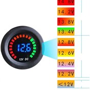 Resim Intercom Ic-230e Voltmetre Pano Tip Akü Göstergeli 28mm 