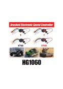 Resim Dream011 Hg1060 60a Fırçalı Esc T/xt60 Konnektörlü - Rc Araba Kamyon Tank Hız Kontrol 