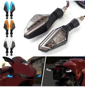 Resim Sones Mk-236 4 Adet 22led Motosiklet V Hattı İki Renkli Dönüş Işığı Sinyal Açısı Işık Sarı Beyaz 