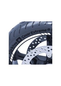 Resim Reflektif Mavi 4 Parçalı Kesikli Jant Şeridi Sticker Çınar Extreme 