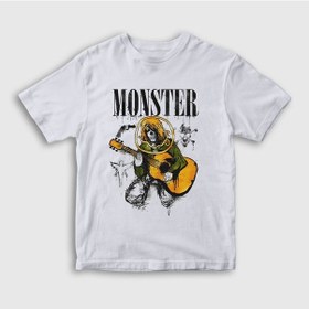 Resim Presmono Unisex Çocuk Monster Nirvana Kurt Cobain T-Shirt 