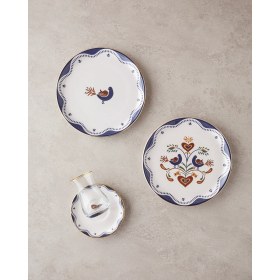 Resim English Home Blue Vista Seramik Pasta Seti 18 Parça 6 Kişilik Lacivert 