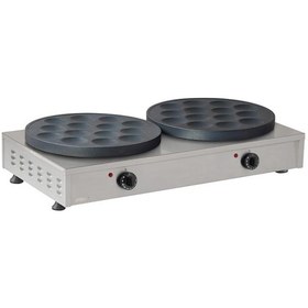 Resim Teflon 14 Bölmeli Çiftli Pankek Makinesi, Elektrikli 