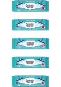 Resim Freshmaker Karbonat Ve Beyaz Sirke Katkılı Yüzey Yer Temizlik Mandallı Mop Havlusu - 50'li 5 Paket Beyaz 