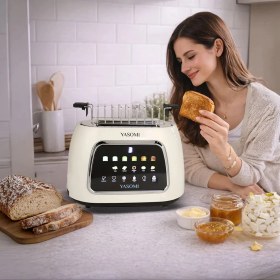 Resim Yasomi KT-39T Retro Ekmek Kızartma Makinesi 