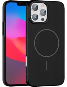 Resim Joko iPhone 16 Pro Max Broş Magsafe Telefon Kılıfı - Siyah 