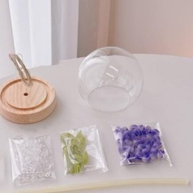 Resim LED Işıklı Kendin Yap Lale Cam Küre 