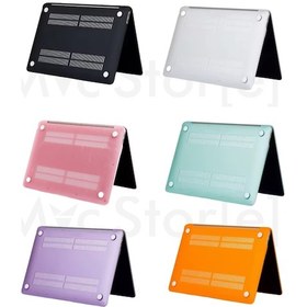 Resim Macbook Air 13.6 İnç Kılıf Mat Flu Buzlu Tpu Sert Kapak M4-m3-m2 Uyumlu İnce Hafif Darbe Çizik Koruma Şeffaf 