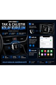 Resim Kablosuz Carplay Android Auto Adaptörü Ekran Yansıtma Screen Mirroring Youtube Destekli Usb Tak Çalıştır Diğer 