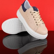 Resim Vuddy 31 - 35 Numara Kız Çocuk Bej-mavi Sneaker Ayakkabı 