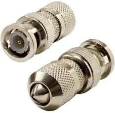 Resim 10'lu Metal BNC Erkek Konnektör Seti | Vidalı Tip | CCTV Kamera Uyumlu | RG59/RG6 Destekli (50) 