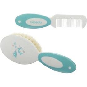 Resim Bebedor Bebek Doğal Saç Fırçası ve Tarak Seti 