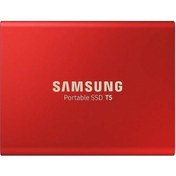 Resim Samsung 1TB T5 USB 3.1 Okuma 540MB-Yazma 540MB MU-PA1T0R-WW - Kırmızı Taşınabilir Harici SSD 