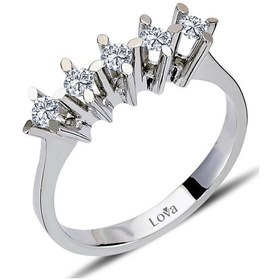 Resim Lova G Renk 0,30 Karat Pırlanta Beştaş Yüzük - 1070067 