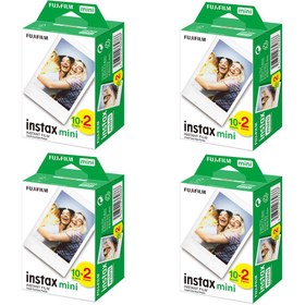 Resim Instax mini 20'li Film 4'lü Set 80 Poz 