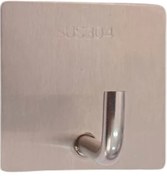 Resim ardini Kendinden Yapışkanlı Askılık Krom- 5 Li Paket 